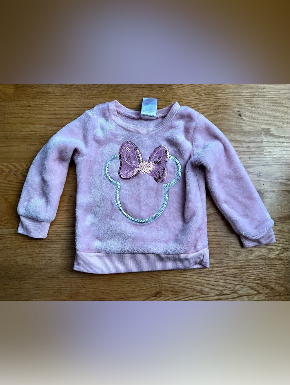 Disney Pink Sequin Sweatshirt Size 2T